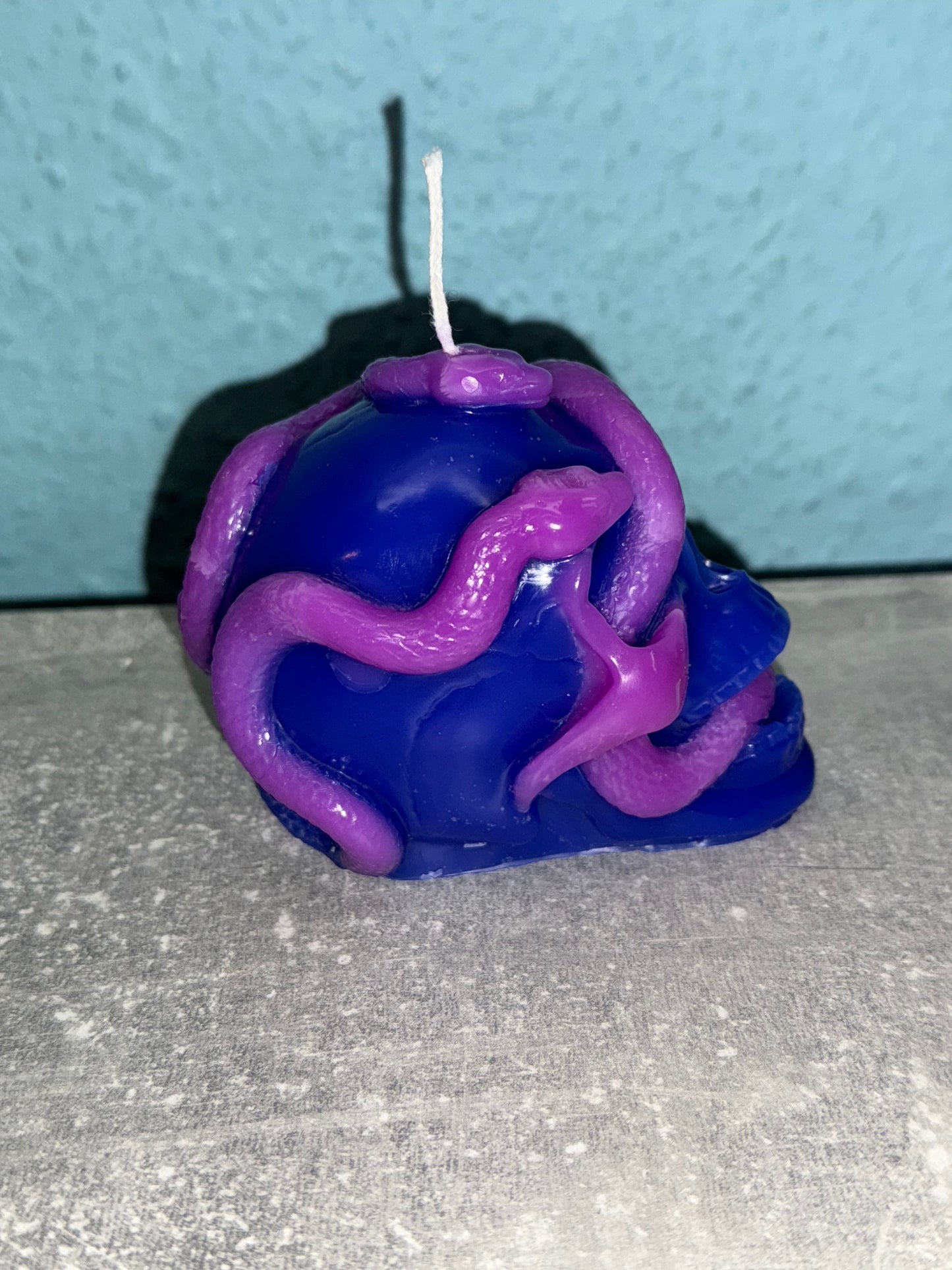 Totenkopf mit Schlange