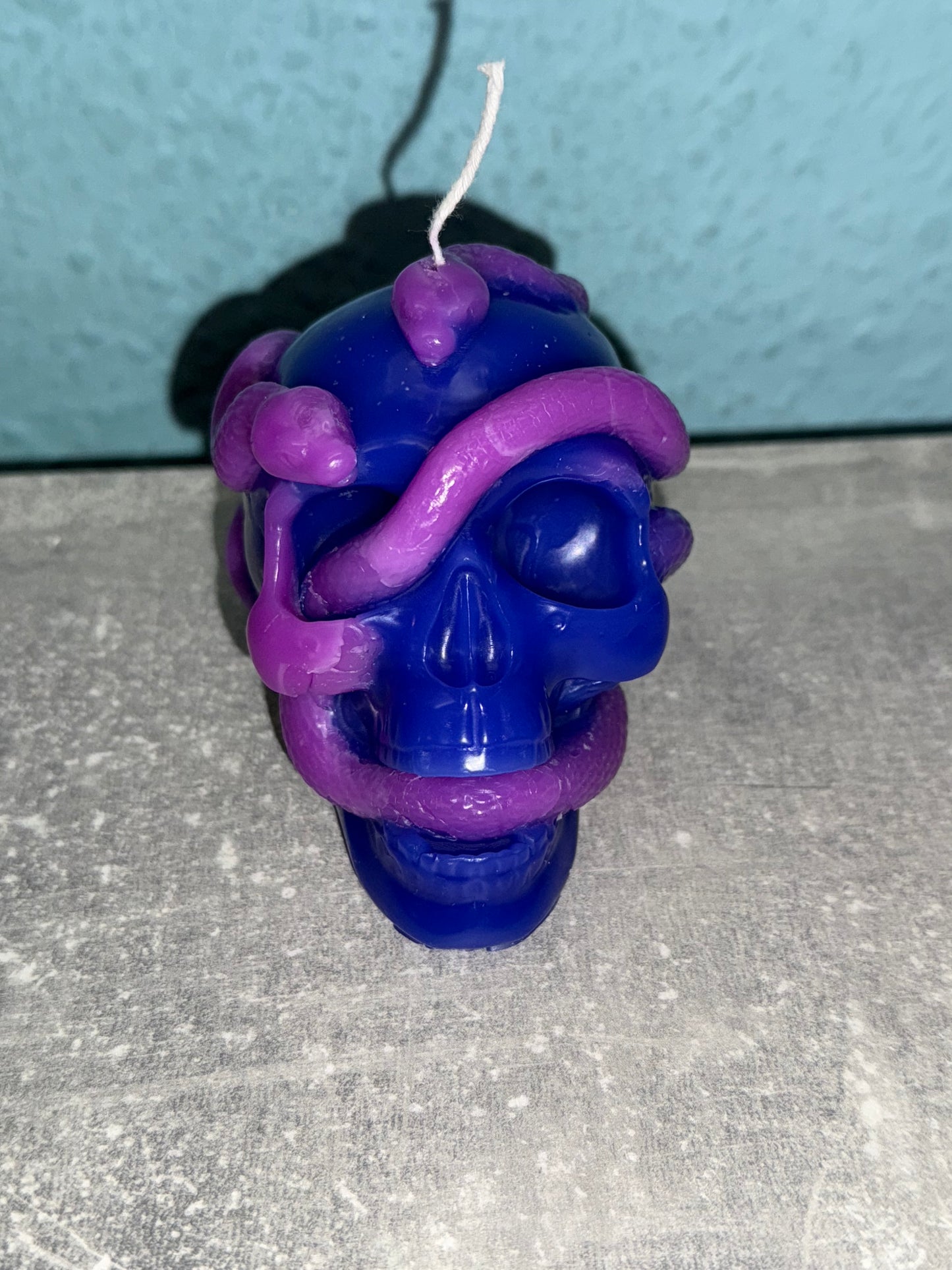 Totenkopf mit Schlange